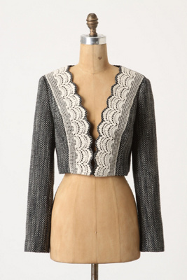 Doily Lapel Coat