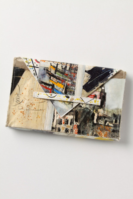 Brushstrokes Still Life Clutch, City Scene