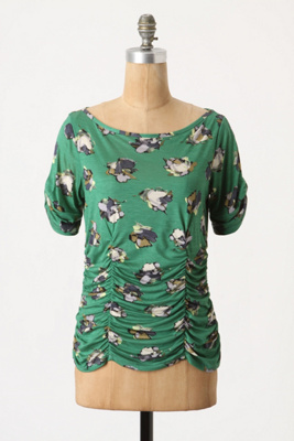 Ruched Heather Tee