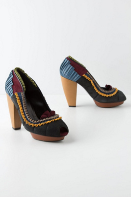 Color Shock Peep-Toes