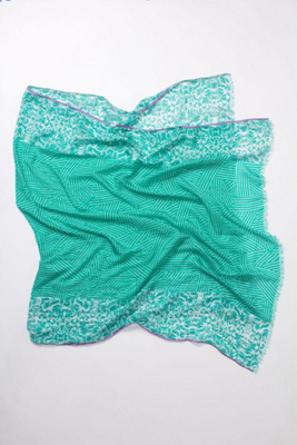 Leafy Batik Scarf