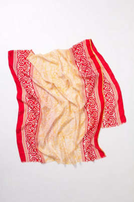 Scribbled Batik Scarf