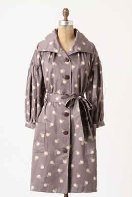 Lila-Dotted Trench