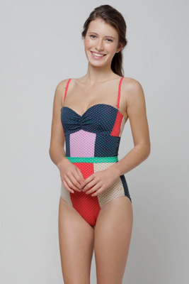 Sweetheart Patchwork Maillot