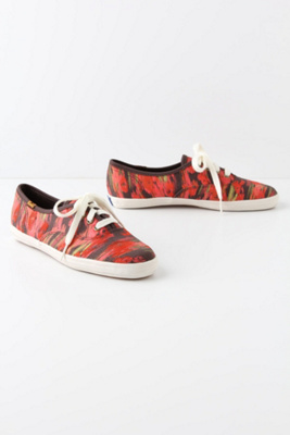 Embroidered Ikat Sneakers