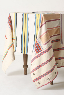 Patched Stripes Tablecloth