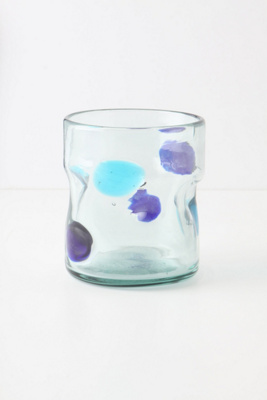 Pinched Dots Glass, Blue