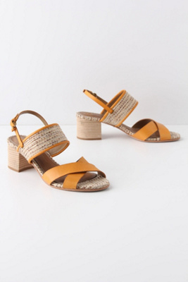 Marigold Crossed Slingbacks