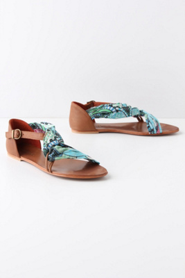 Wrapped & Ruched Sandals