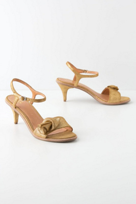 Golden Cup Kitten Heels