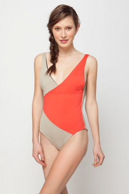 Crimson Crossed Maillot