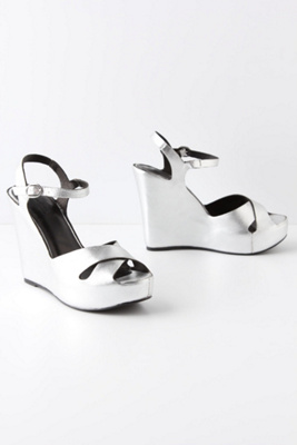 Glimmer Peep-Toe Wedges