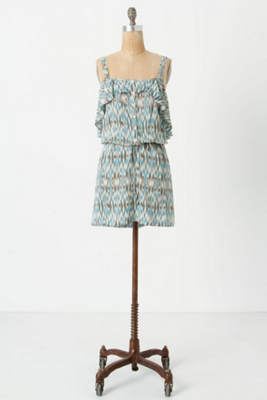 Ruffled Ikat Chemise