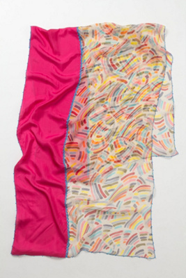 Pieced Rainbow Scarf