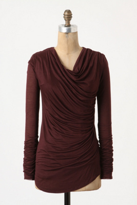 Wrapped-Ruched Tee