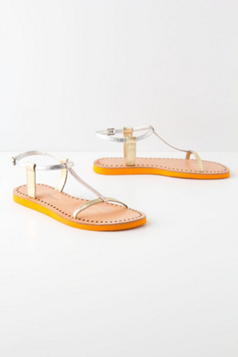Shimmered Seagrove T-Straps