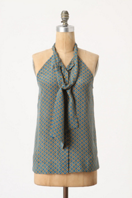 Circles & Squares Silk Blouse