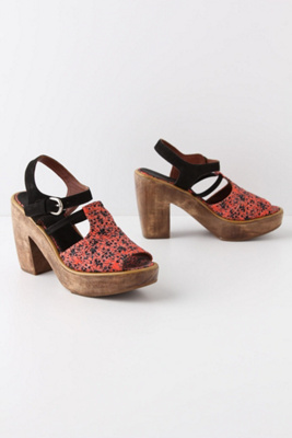 Paint-Splattered Clogs