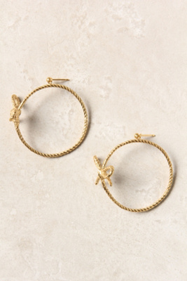 Glistening Ribbon Hoops