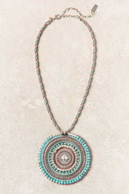 Woven Medallion Necklace