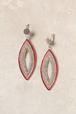 Woven Navette Earrings