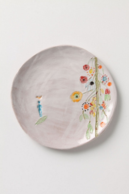 Artful Dinner Plate, Upward Blooms