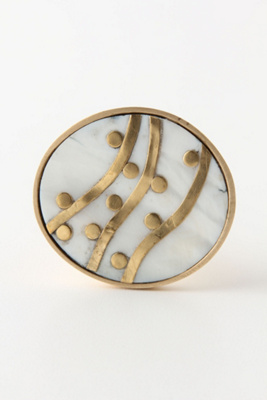 Wave Opaline Knob