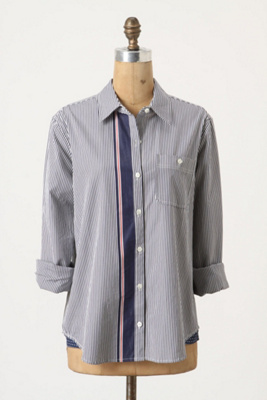 Grosgrain Trimmed Buttondown