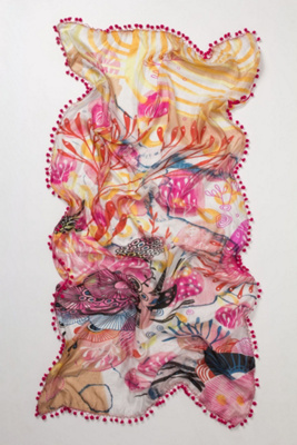 Dyed Anemone Scarf