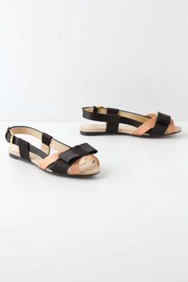Strapped Satin Slingbacks