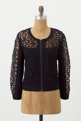 Soutache Lace Bomber Jacket
