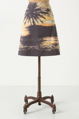 Digital Sunset Skirt