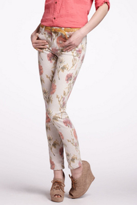 Pilcro Floral Ikat Stet Slim