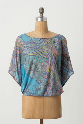 Sweeping Paisley Dolman