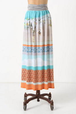 Inkjet Maxi Skirt