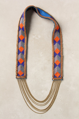 Cobalt Geometry Necklace
