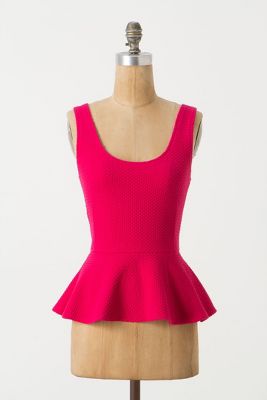 Peplum Ponte Tank