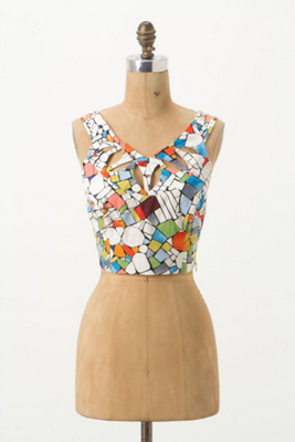 Leadlight Cropped Top