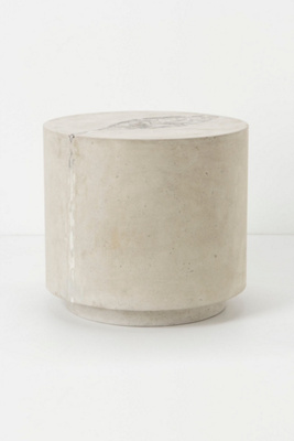 Pressed Frond Cement Stool