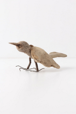 Wooden Grackle Statue