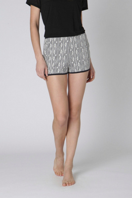High-Waist Jacquard Lounge Shorts