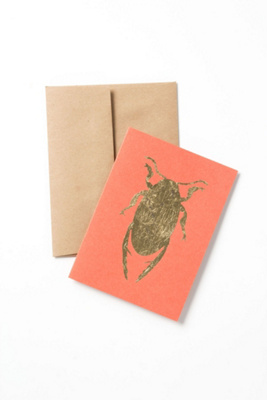 Gilded Insect Card