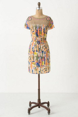 Blurred Pinwheel Mini Dress