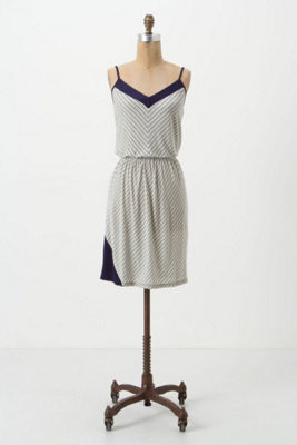 Pinstripe Blouson Chemise