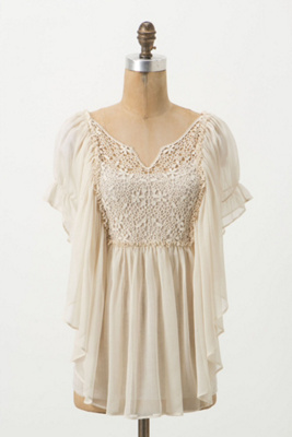 Crimped Alabaster Blouse