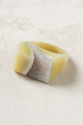 Exposed Druzy Ring