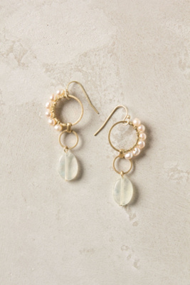 Crested Pearl Earrings