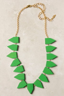 Wooden Pennant Necklace