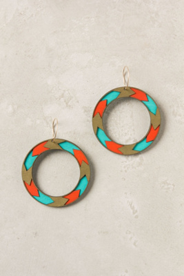 Chevron Feather Earrings