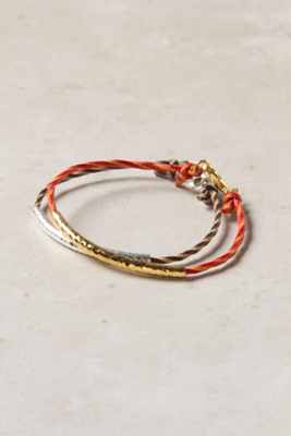 Hammered Band Bracelet Set